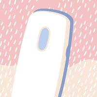 Abstract Mobile Phone Design with Pastel Colors vector