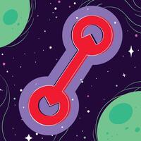 Cosmic Connection Abstract Space Design vector