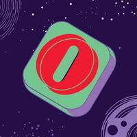 Abstract Space Design Colorful Geometric Shapes vector