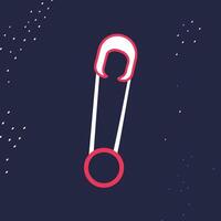 Safety Pin A Versatile Clasp vector