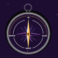 Abstract Compass Navigation, Direction, Exploration, Guidance, Orientation, Travel, Journey, Adventure, Wayfinding, Discovery vector