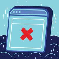 Website Error Troubleshooting and Solutions vector