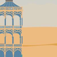 Elegant Gazebo Design Architectural Details and Structure vector