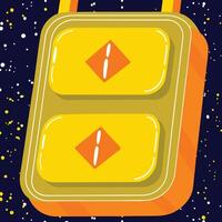 Abstract Yellow and Orange Geometric Design vector