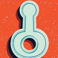 Abstract Teal and Orange Circular Design vector