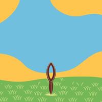 Abstract Landscape Grassland with Unique Structure vector