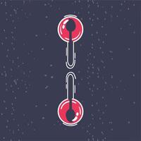 Abstract Design Red Circles and Connecting Lines vector