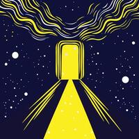 Cosmic Gateway A Journey Through the Stars vector