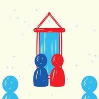Reflection Opposing Views, Shared Space vector