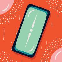 Abstract Smartphone Illustration Modern Design, Colorful Background, Geometric Shapes vector