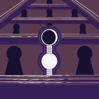 Abstract Keyhole Structure Mystery and Passage vector