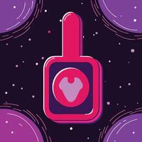 Abstract Design Purple, Pink, and Red Geometric Shapes in Space vector