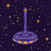 Cosmic Craft Exploring the Universe vector