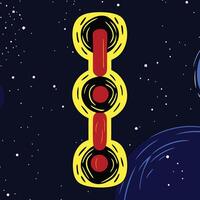 Cosmic Alignment Three Celestial Rings and a Central Core vector