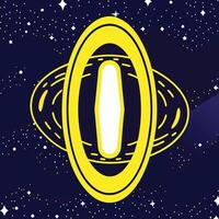 Cosmic Portal A Journey Through Space vector