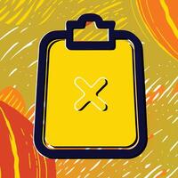 Rejected Form Document Cancellation Icon vector