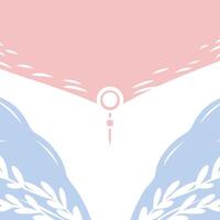 Pastel Floral Design Abstract Background with Botanical Elements vector
