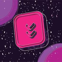 Download Button Abstract Space Design vector
