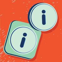 Information Icon Graphic Design, Buttons, and UI Elements vector