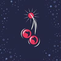 Sunlit Cherries A Design of Fruit and Light vector