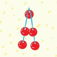 Red Circle Tree Structure Graphic vector