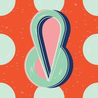Abstract Art Geometric Shapes, Color Blocks, and Organic Lines vector