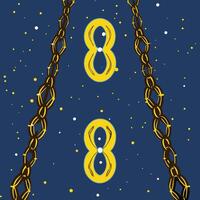 Cosmic Chains and Celestial Symbols vector