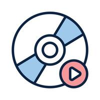 Compact Disc for storing and sharing multimedia content vector