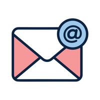 Envelope icon symbolizing email and digital communication vector