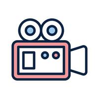 camera representing recording and multimedia communication vector