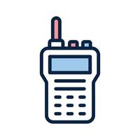 Two way radio communication, icon of walkie talkie in modern style vector