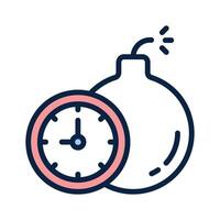 Clock icon representing deadlines and time sensitive communication vector