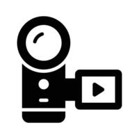 Handycam representing recording and communication through visuals vector