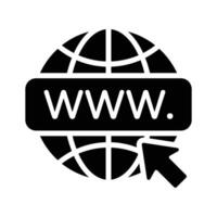 Website icon symbolizing digital communication and online presence vector