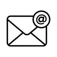 Envelope icon symbolizing email and digital communication vector