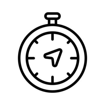 Compass icon, navigation and directional communication tools concept vector