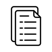 Document icon representing digital file sharing and written communication vector