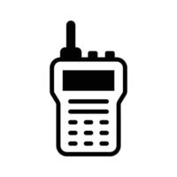 Two way radio communication, icon of walkie talkie in modern style vector