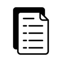 Document icon representing digital file sharing and written communication vector