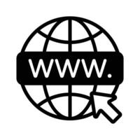 Website icon symbolizing digital communication and online presence vector
