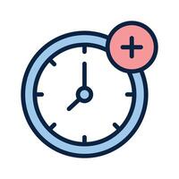 Take a look at this amazing icon of add timer in modern style vector