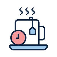 Grab this amazing icon of tea time in modern style vector