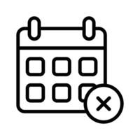 Grab this amazing icon of rejected calendar icon in trendy style vector