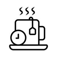 Grab this amazing icon of tea time in modern style vector