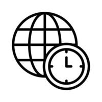 Get this amazing icon of time zone in trendy style vector