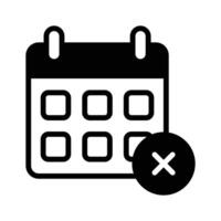 Grab this amazing icon of rejected calendar icon in trendy style vector