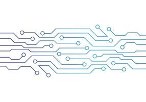 Modern Blue Gradient Circuit Board Technology Background. illustration. vector