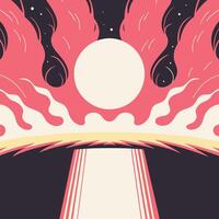Cosmic Portal Abstract Space Art vector