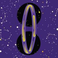 Cosmic Portal Abstract Space Art vector