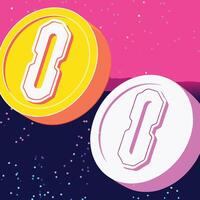 Abstract Sanitary Product Design Circular Shapes, Bright Colors vector